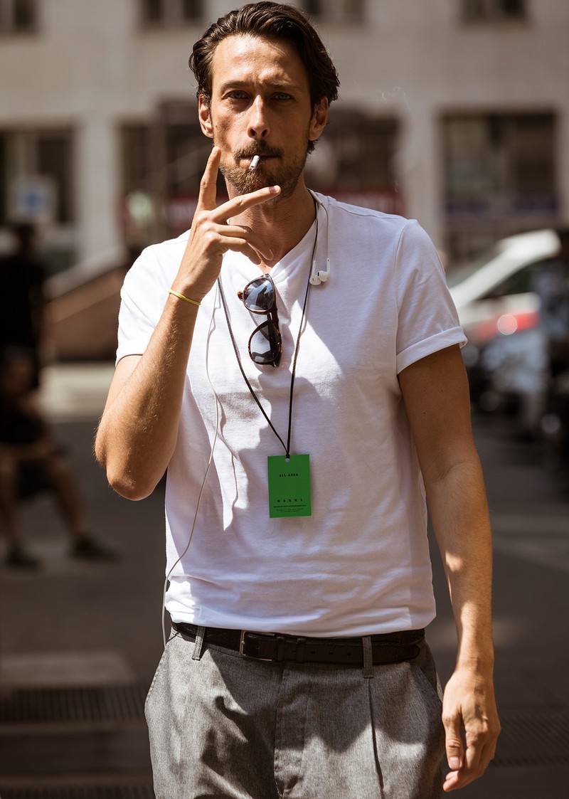 イタリア メンズファッション スナップ コーディネート イケオジ ちょい悪おやじ LEON