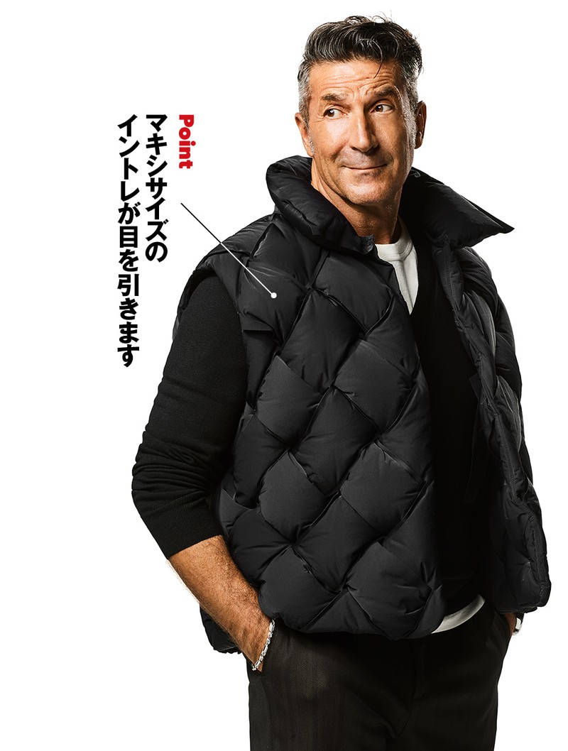 差がつくダウンベストは、ボッテガ・ヴェネタのアレがマキシサイズ