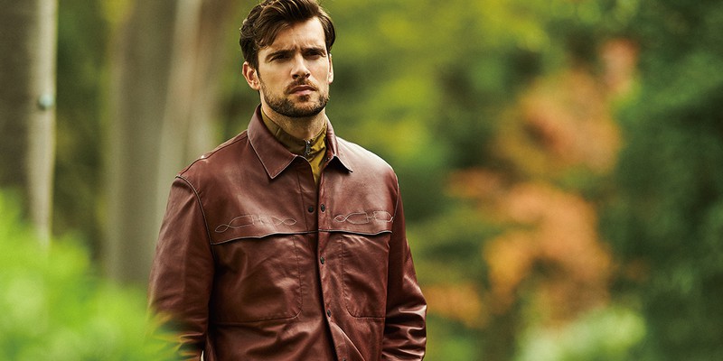 LEON掲載　AJMONE レザージャケット　ラムスエード　50 アイモネ LEON掲載AJMONE レザージャケットラムスエード50 アイモネ