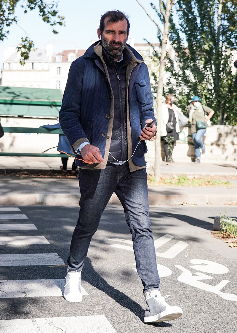 イタリア メンズファッション スナップ コーディネート イケオジ ちょい悪おやじ LEON 