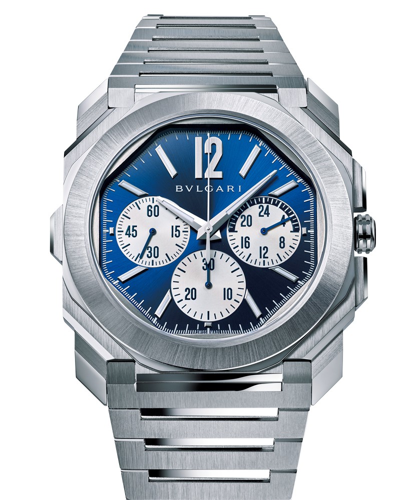 ▲ 「オクト フィニッシモ S クロノグラフ GMT」自動巻き、SSケース(43mm)×ブレスレット。100m防水。202万4000円/ブルガリ(ブルガリ ジャパン)