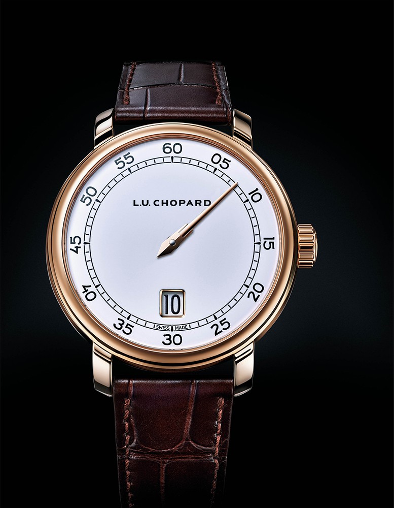 ▲ 「L.U.C クアトロ スピリット 25」手巻き、18Kエシカルゴールドケース(40mm)、アリゲーターストラップ。50m防水。世界限定100本。562万1000円/ショパール(ショパール ジャパン プレス)