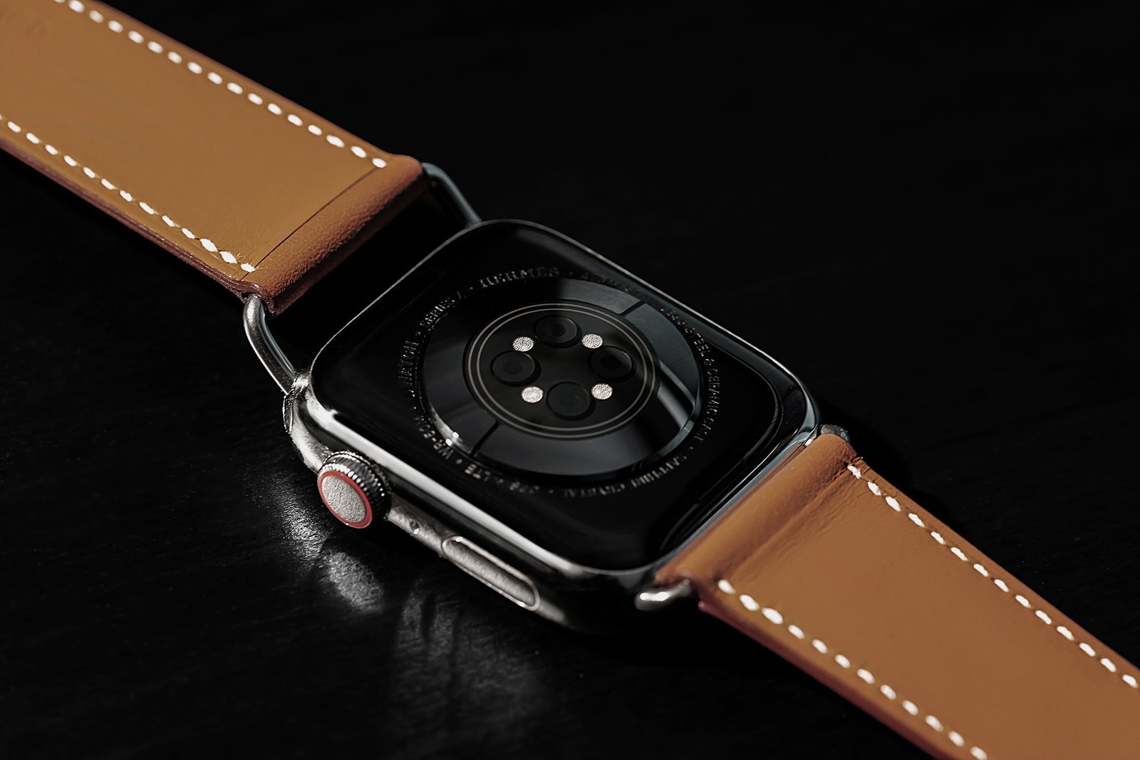 #499 Apple watch +エルメス S8 41㍉ 銀 極美品です。ムラノ_watch_レディース