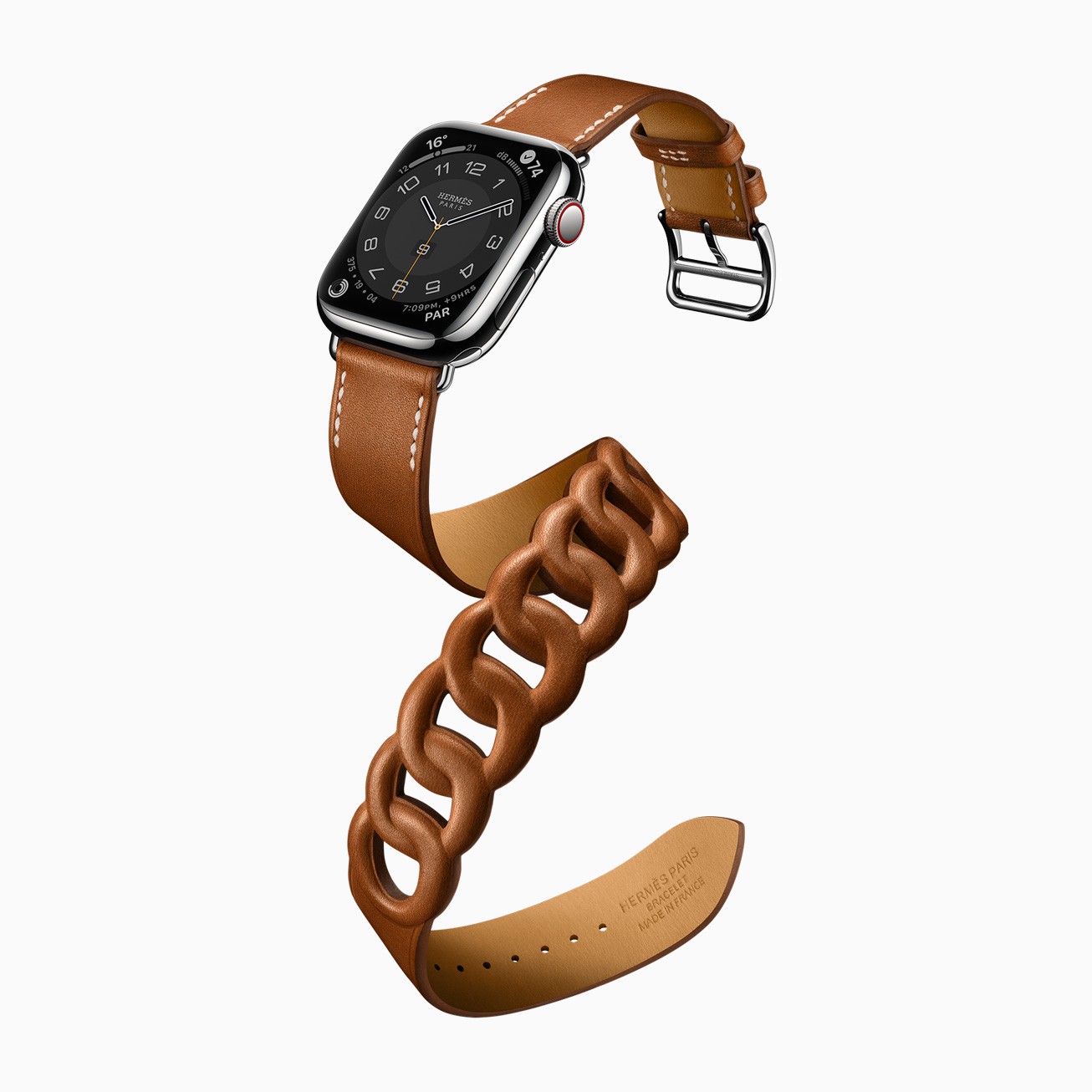 Apple Watch Hermèsグルメット・ドゥブルトゥールレザーストラップ