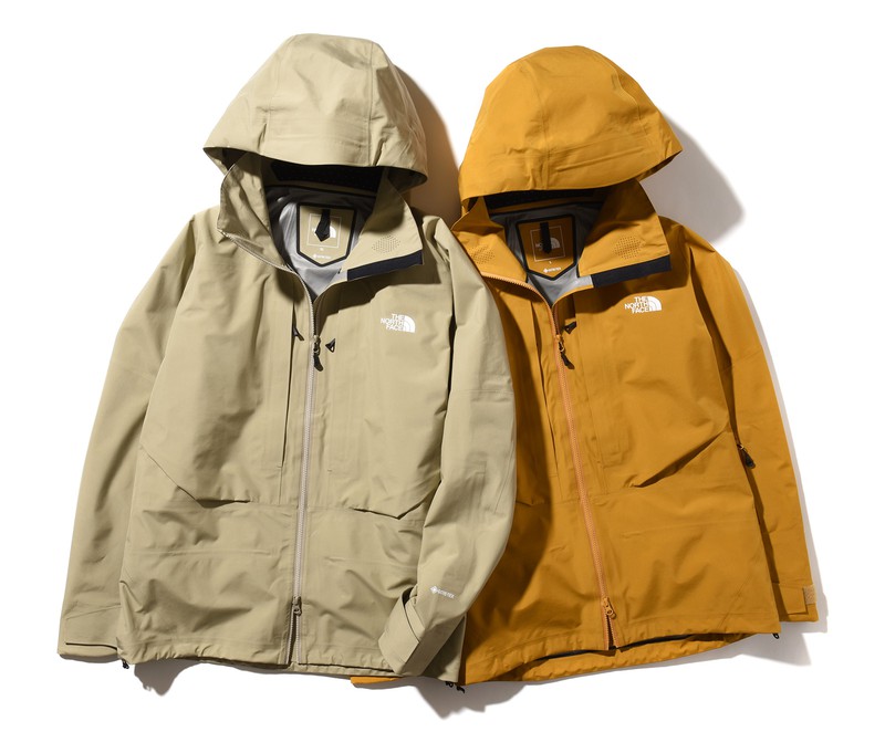 ▲ パウダーガイドジャケット各6万8200円/ザ・ノース・フェイス(ゴールドウイン カスタマーサービスセンター)