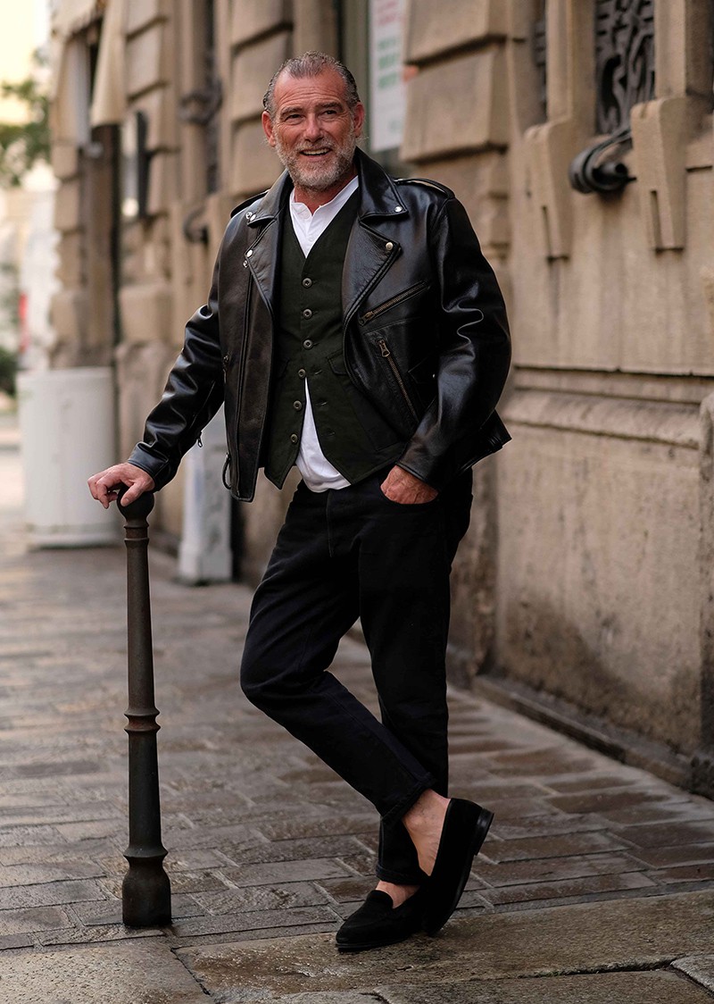 イタリア メンズファッション スナップ コーディネート イケオジ ちょい悪おやじ LEON 