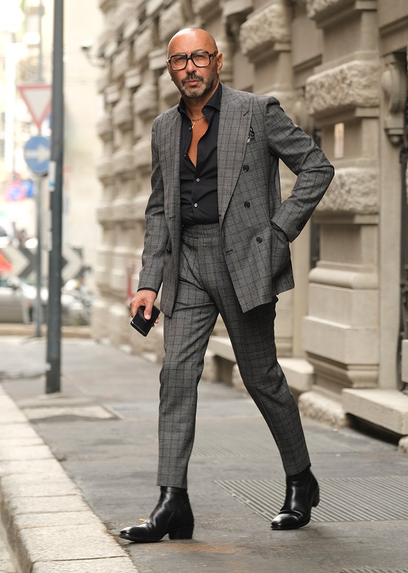 イタリア メンズファッション スナップ コーディネート イケオジ ちょい悪おやじ LEON 