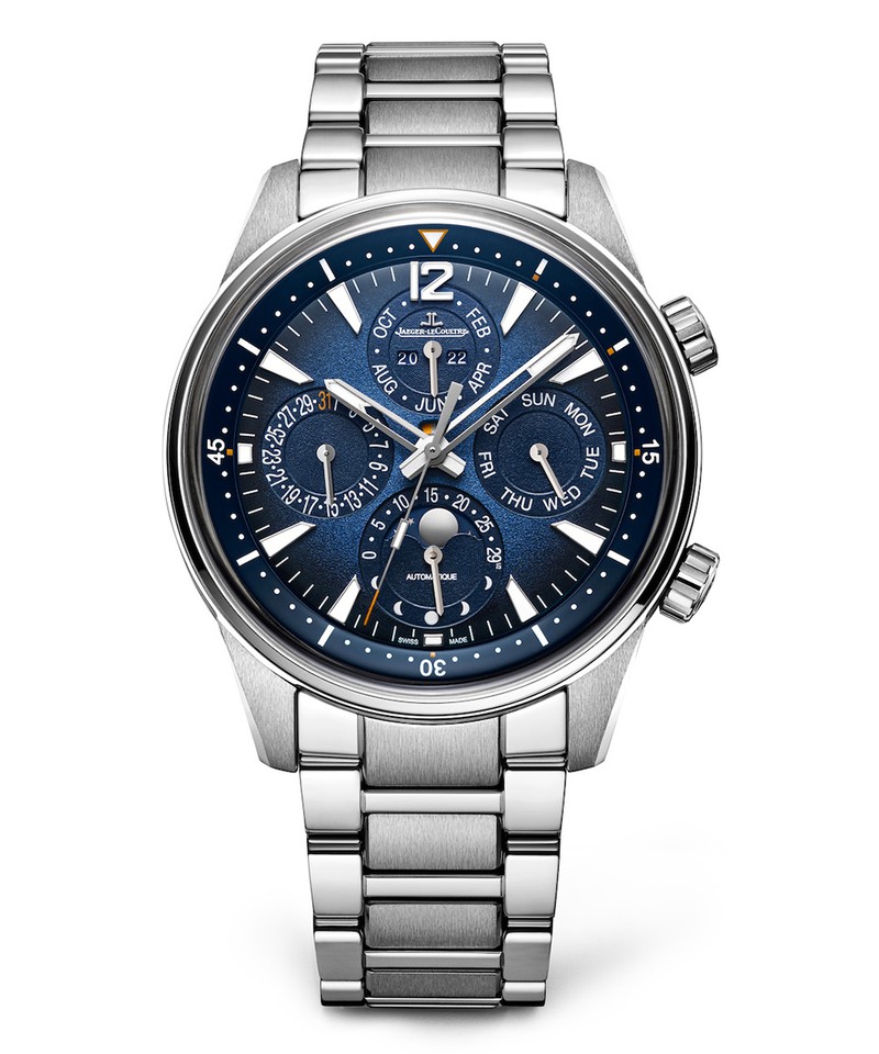 ▲ 「ポラリス・パーペチュアルカレンダー」自動巻き、SSケース(42mm)×ブレスレット。100m防水。422万4000円/ジャガー・ルクルト