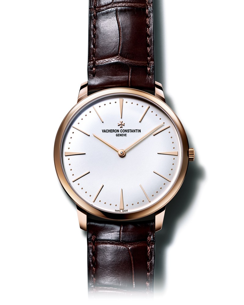 ▲ 「パトリモニー・マニュアルワインディング」手巻き、18KPGケース(40㎜)、アリゲーターストラップ。3気圧防水。261万8000円/ヴァシュロン・コンスタンタン