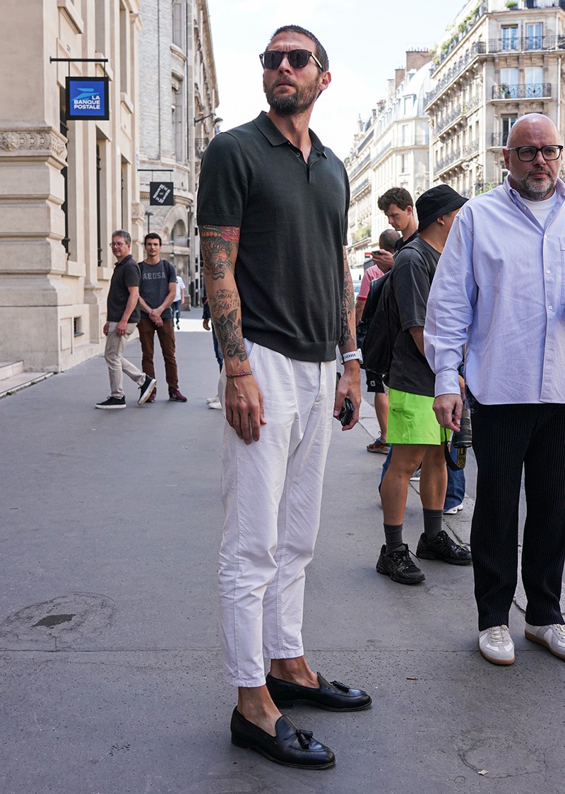 イタリア メンズファッション スナップ コーディネート イケオジ ちょい悪おやじ LEON 