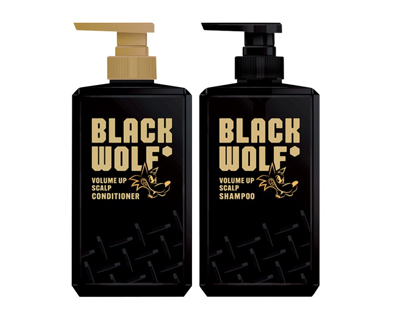 「ボリュームアップ スカルプ シャンプー&コンディショナー」(各380ml)各1980円/ブラックウルフ(大正製薬お客様119番室)