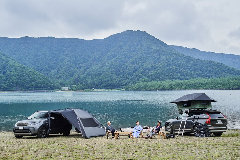 西湖湖畔のキャンプ場「観岳園」