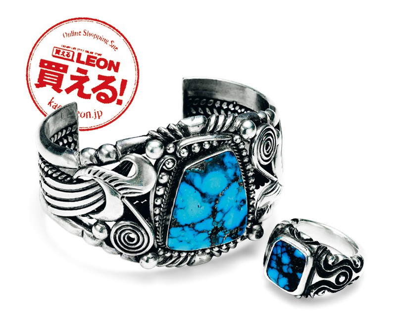 リング［Sv×ターコイズ］49万5000円／ヤストモ コデラ（買えるLEON）
