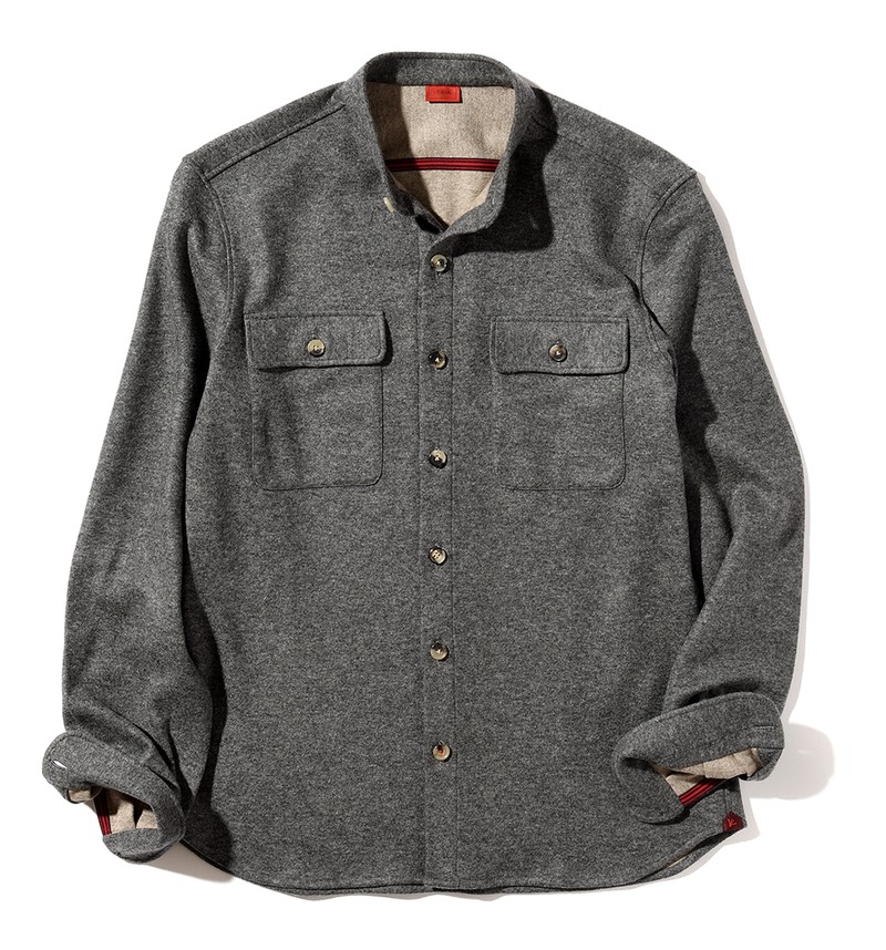 ▲ シャツジャケット25万3000円/イザイア(イザイア ナポリ 東京ミッドタウン)