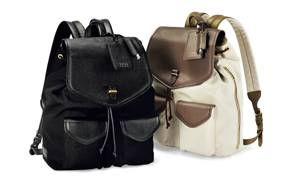 ▲ ［W41×H34×D14㎝］バックパック各7万9200円／ともにペッレ モルビダ（ペッレ モルビダ 銀座本店）