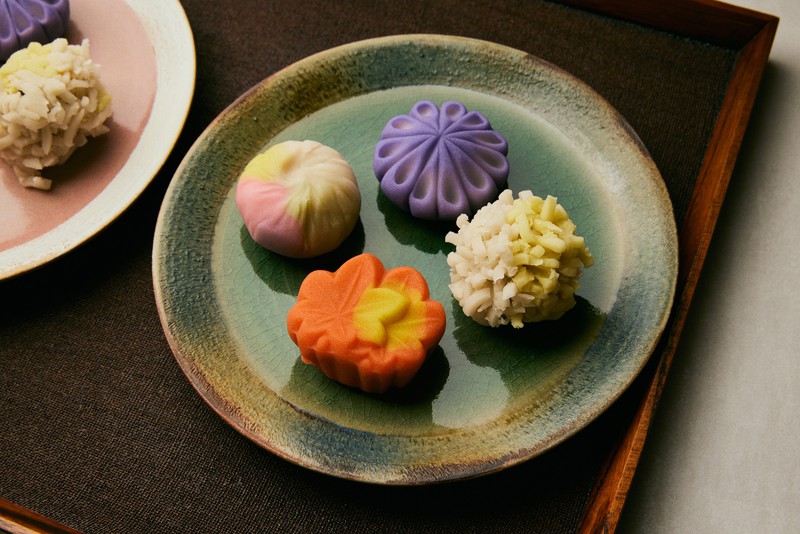 萬年堂本店　「ごえん」「野菊」「秋の野」「子持紅葉」