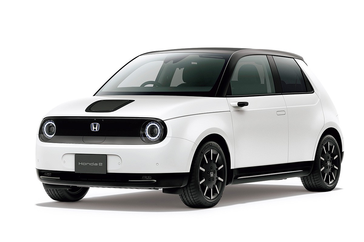 ホンダの電気自動車「Honda e」。