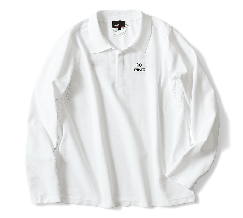 ニットポロ1万4300円/ピンアパレル(ピンアパレルお客様相談室)