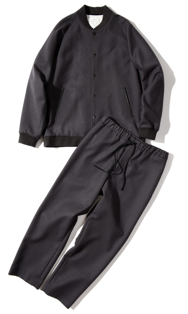 ▲ ブルゾン8万2500円、パンツ4万6200円/ともにエイトン(エイトン青山)