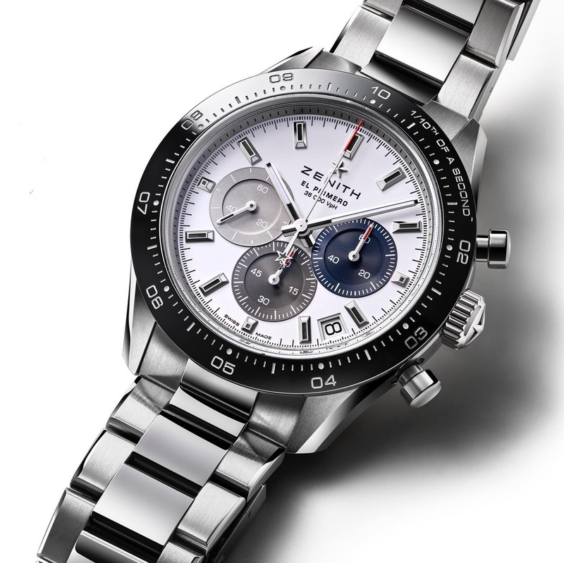 ▲ 『クロノマスター スポーツ』自動巻き、SSケース(41mm)×ブレスレット。10気圧防水。127万6000円/ゼニス