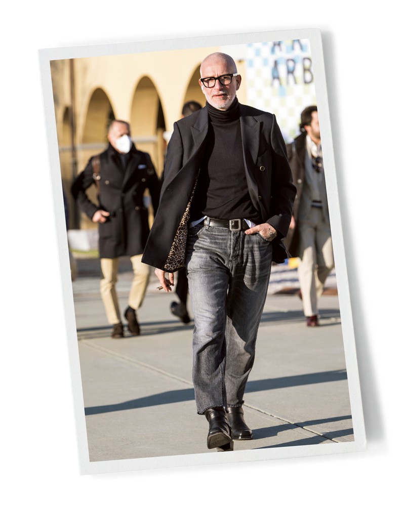 大人 メンズファッション モテる 色落ちテーパードデニム