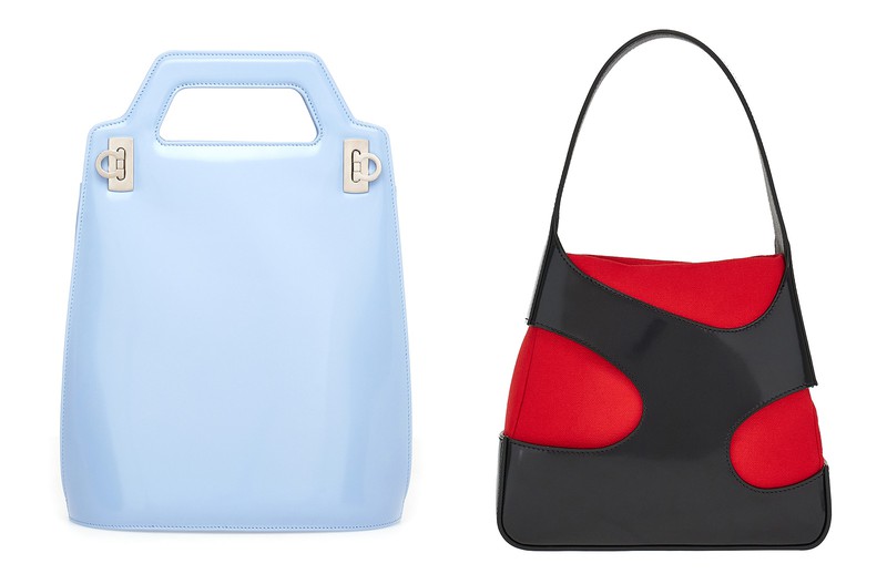 ▲ バッグ左[W22×H34×D9cm]33万円、右[W21.5×H20×D6cm]24万2000円／ともにフェラガモ(フェラガモ･ジャパン)