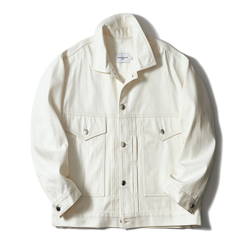 ▲ デニムジャケット6万9300円/メゾン キツネ(メゾン キツネ カスタマーセンター)