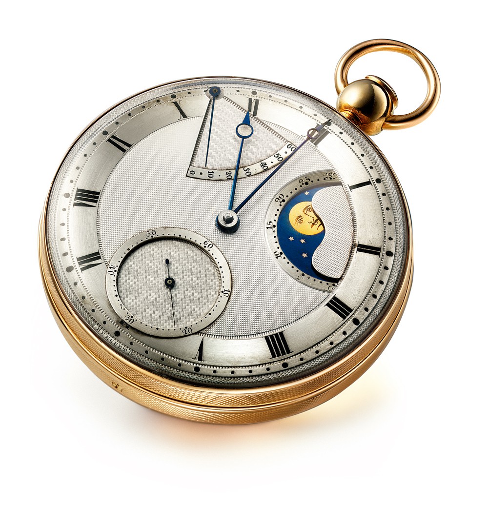 ▲ 1787年にアブラアン・ルイ・ブレゲが製作した懐中時計の名作「No.5」も、10時位置にパワーリザーブインジケーターが搭載されていた。自動巻きでクォーター・リピーター機能も搭載。