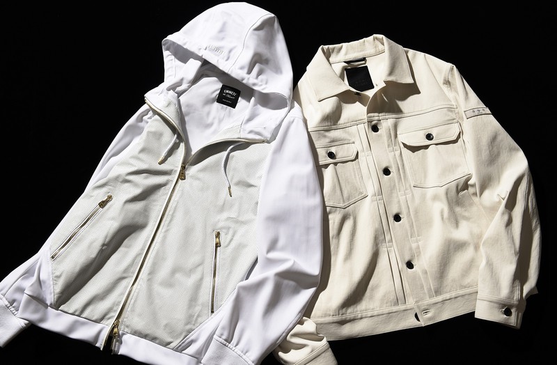 ▲ 左パーカ 13万2000円/エンメティ(インテレプレ)、右ブルゾン 6万3800円/タトラス(タトラス コンセプトストア 青山店)