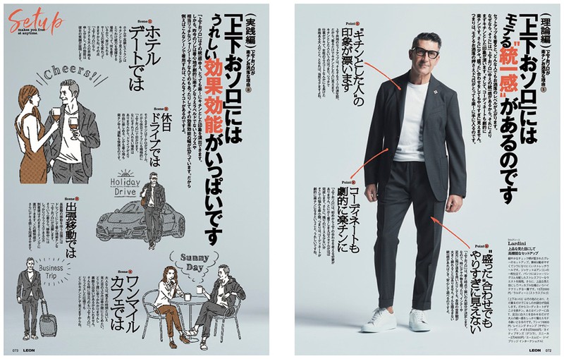 上下おソロの可能性を見出したのはLEONでした