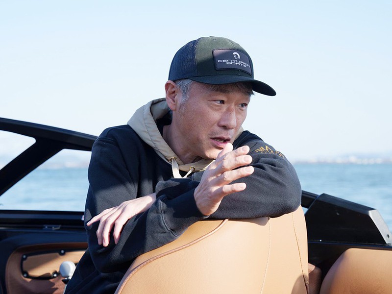 「センチュリオン」×「ムータ・マリン」×LEONのスペシャルコラボレーションボート 山下勝正 （センチュリオンボートジャパン代表）