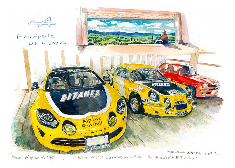Alpine A110 Renoult 5 Turbo1 イラスト illustration