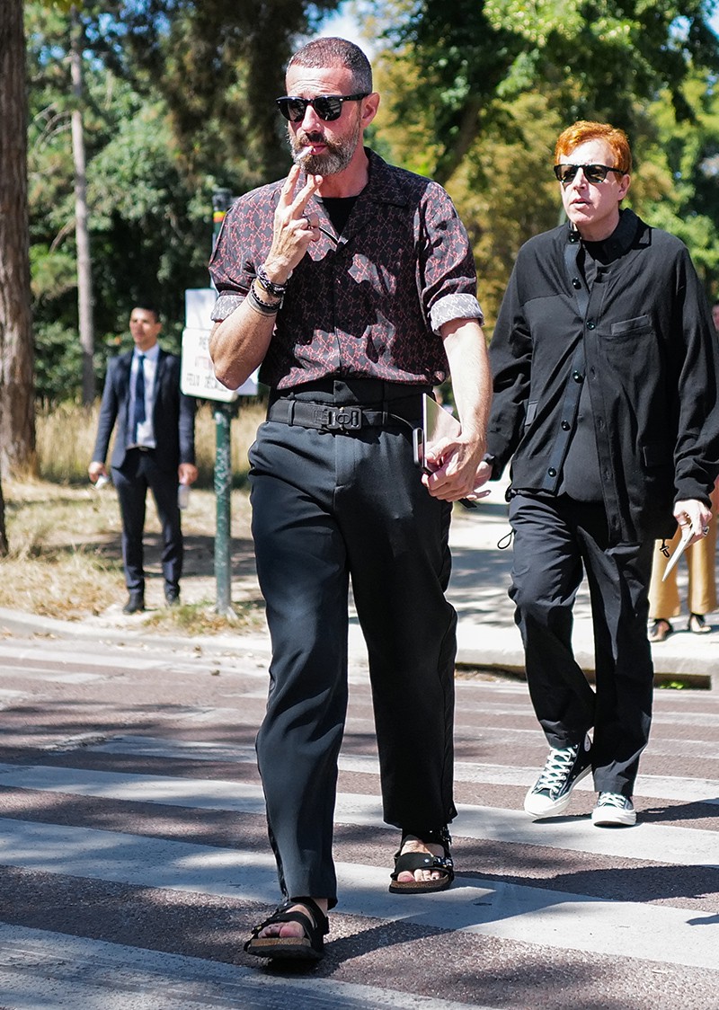 イタリア メンズファッション スナップ コーディネート イケオジ ちょい悪おやじ LEON 