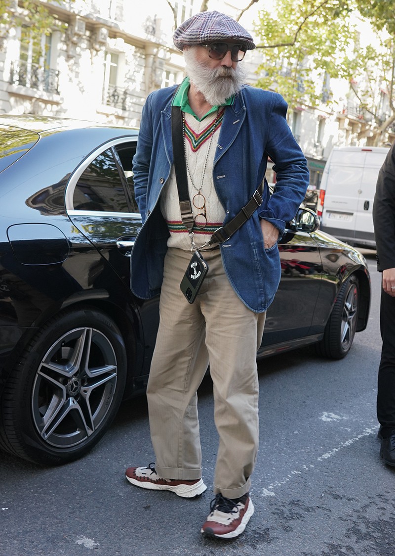 イタリア メンズファッション スナップ コーディネート イケオジ ちょい悪おやじ LEON 