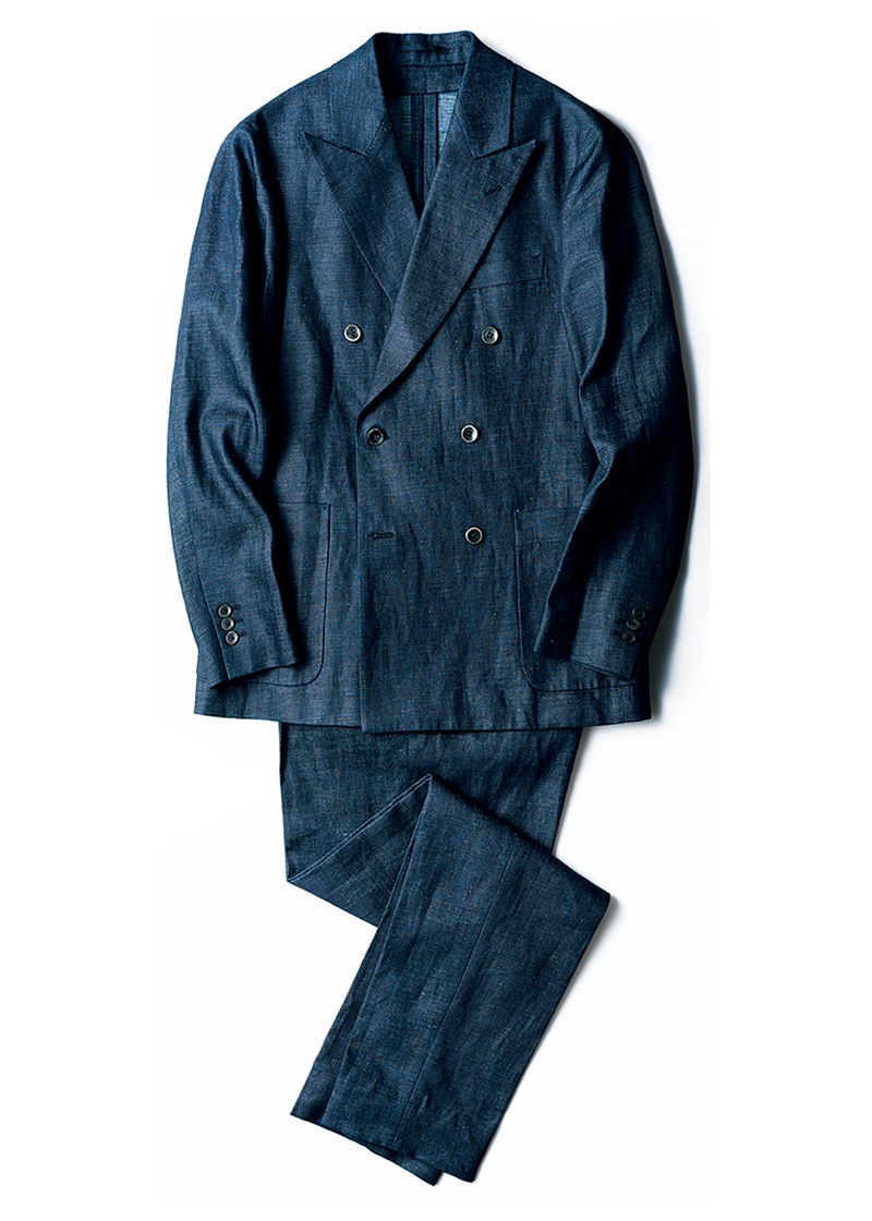 ジャケット7万3700円、パンツ3万3000円/ともにトゥモローランド ピルグリム(トゥモローランド)