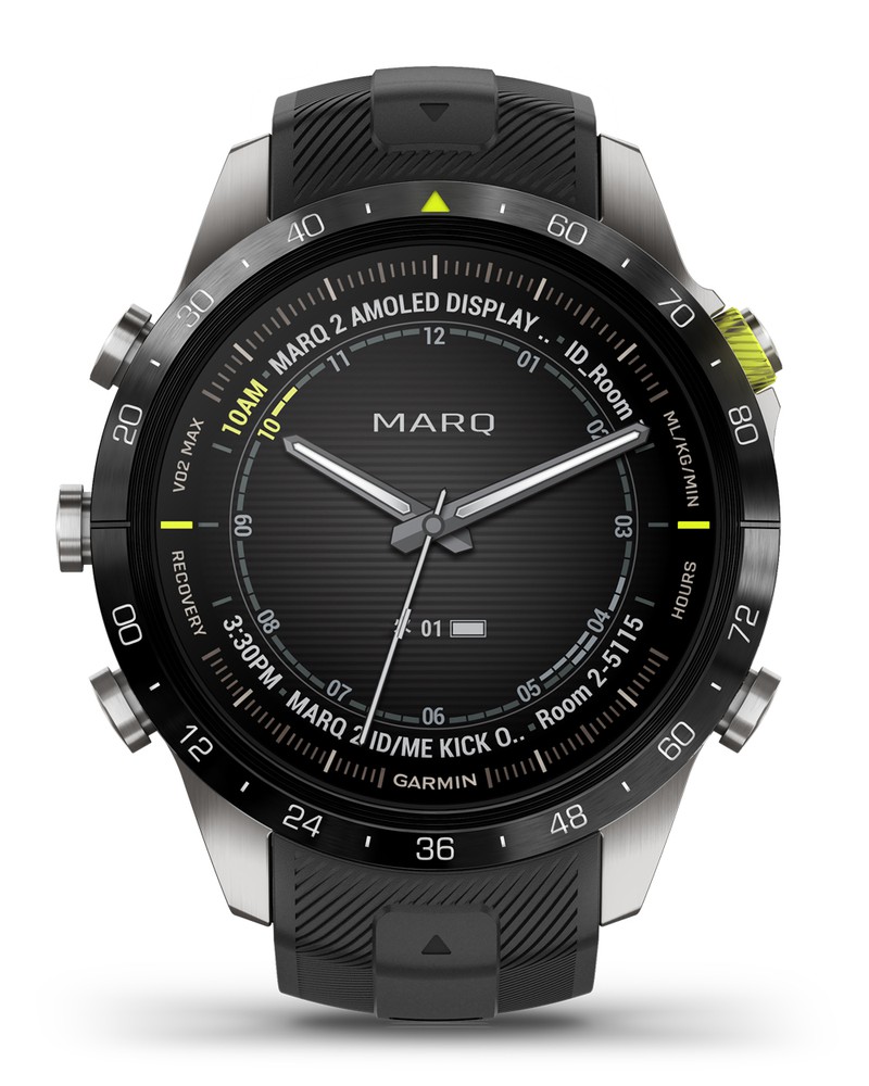 ▲ 「ガーミン マーク アスリート」チタンケース(46mm)、クオーツ。100m防水。23万1000円/ガーミン(ガーミン ジャパン)
