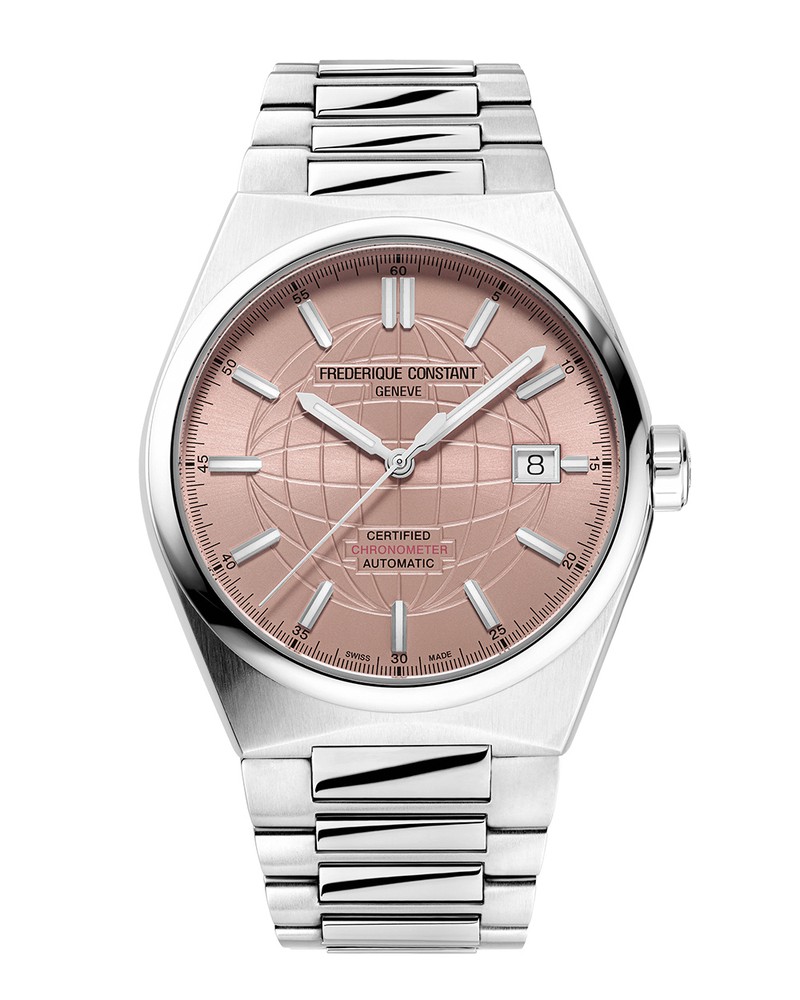 ▲ 「ハイライフ オートマチック COSC」自動巻き、SSケース(39mm)×ブレスレット(ラバーストラップが付属)。5気圧防水。29万7000円/フレデリック・コンスタント(フレデリック・コンスタント相談室)
