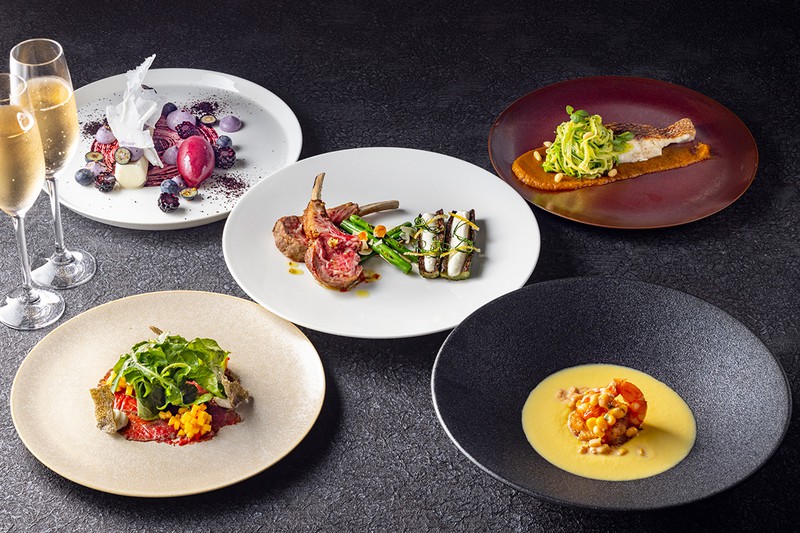 プルマン東京田町 KASA 「夏のメニュー」ディナーコース5品。