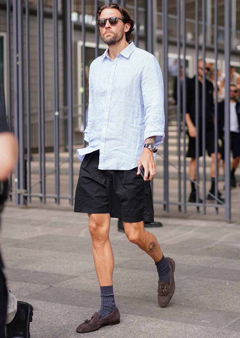 イタリア メンズファッション スナップ コーディネート イケオジ ちょい悪おやじ LEON