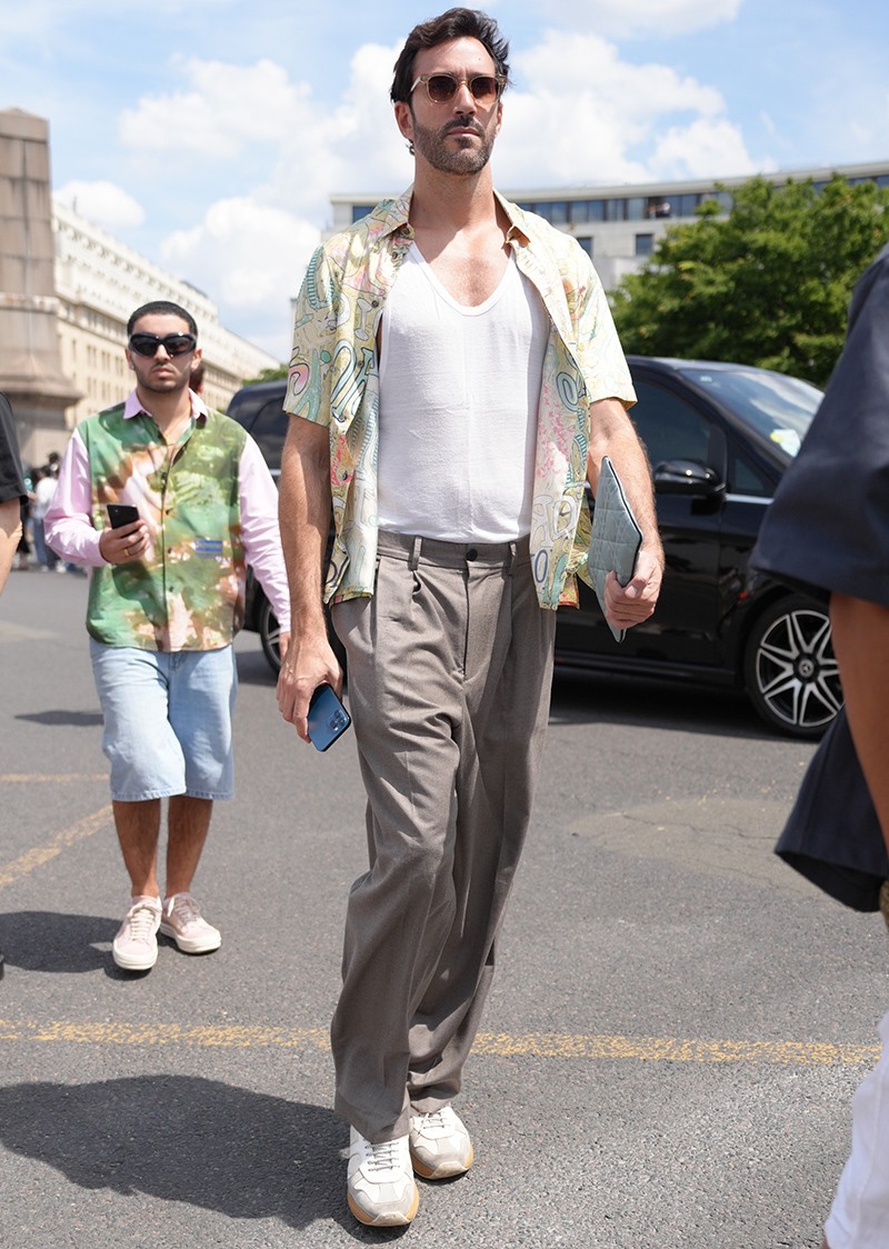 イタリア メンズファッション スナップ コーディネート イケオジ ちょい悪おやじ LEON 