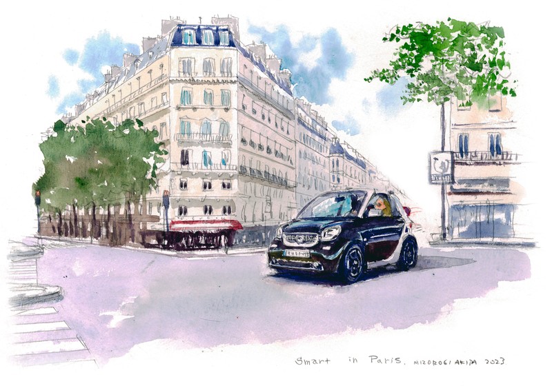 キャデラック XT5 イラスト 溝呂木 陽