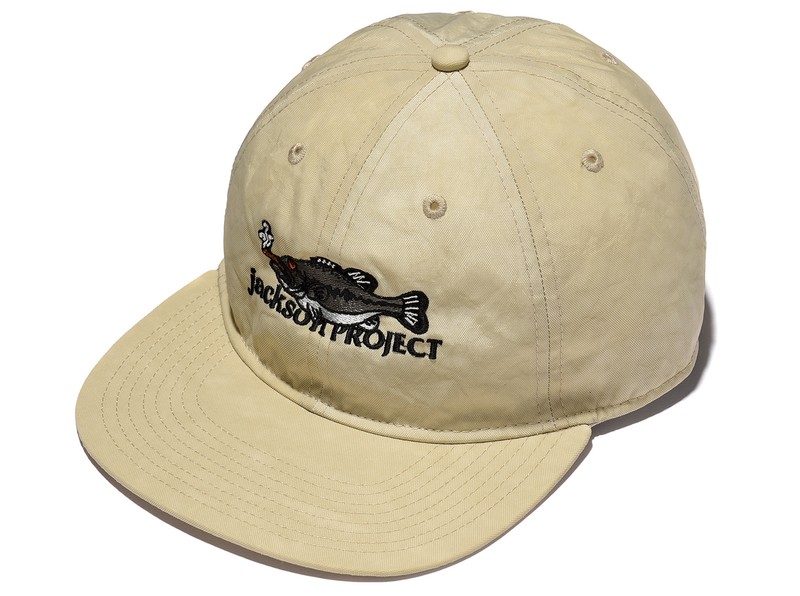 ▲ キャップ6600円／ジャクソンマティス×アングラーズ・プロジェクト（ハンドイントゥリーショールーム）