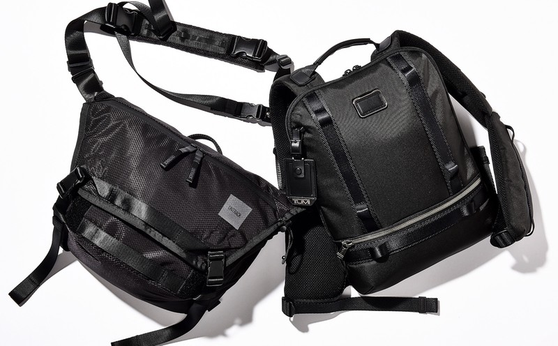 ▲ バッグ左 [W40×H26×D15cm]2万6400円／アントラック（エース）、右 ▲ [W29×H38×D5cm]6万9300円／トゥミ（トゥミ・カスタマーセンター）