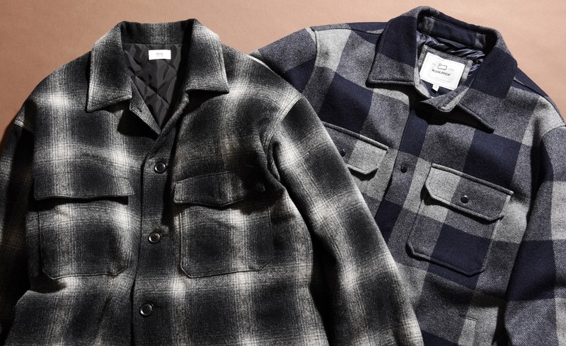 ▲ オーバーシャツ左 5万6100円/RHC ロンハーマン、右 ▲ 7万400円/ウールリッチ(ウールリッチ 二子玉川店)