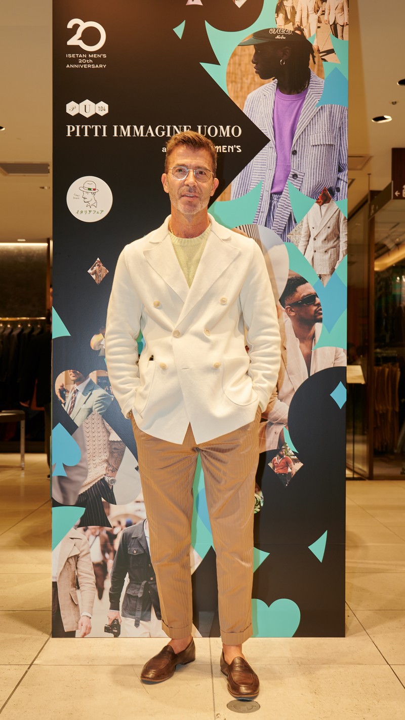 SNAP 伊勢丹 セッテフィーリ カシミア/オーナー ミケーレ・パリエーロさん