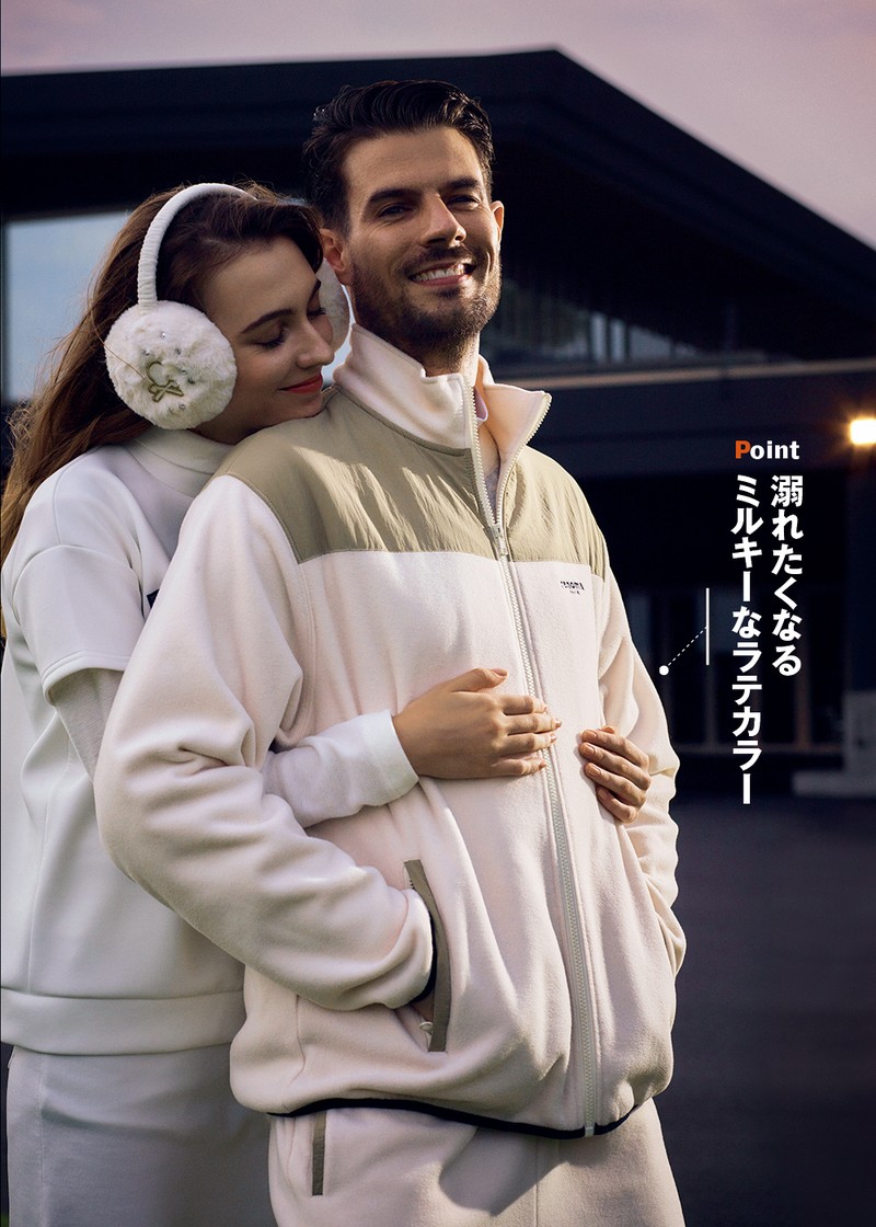 ブルゾン3万8500円、パンツ3万800円/ともにレノマゴルフ(豊島)