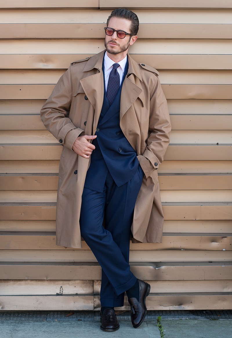 買えるスナップ実例】イタリアオヤジの最旬「ひざ丈コート」その4