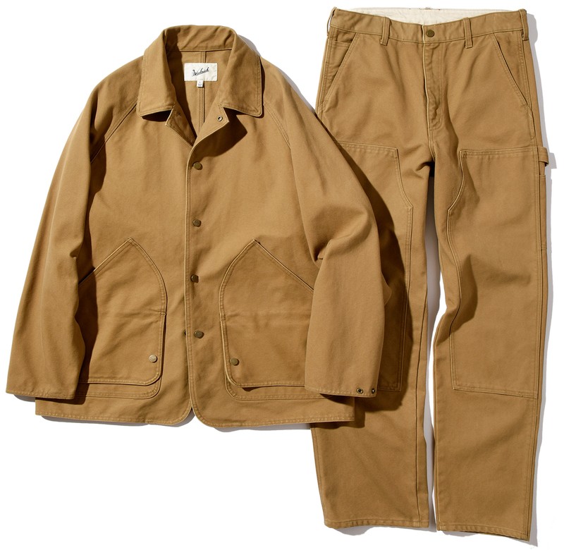 ▲ カバーオール6万8200円、パンツ3万8500円/ともにウールリッチ アウトドアレーベル(ウールリッチ カスタマーサービス)