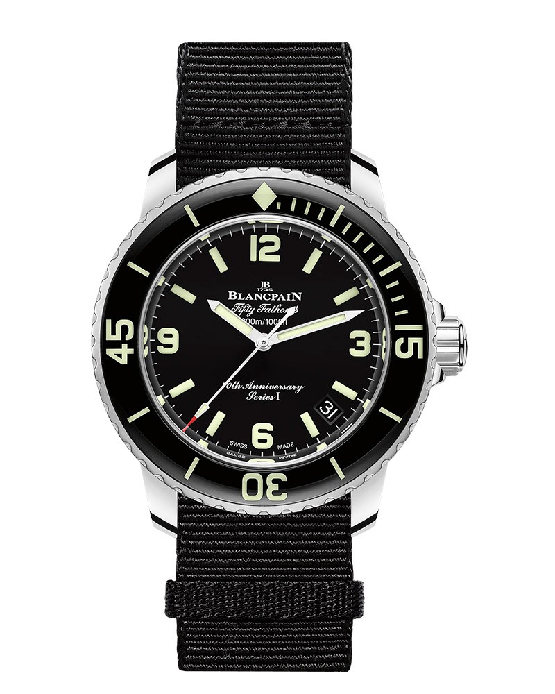 ▲ 「フィフティ ファゾムス 70th」自動巻き、SSケース(42mm)、NATO YTT+ストラップ。30気圧防水。世界限定70本(完売済み)