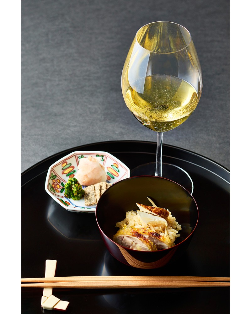 「ポメリー キュヴェ・ルイーズ 1995」 × 「松茸御飯」